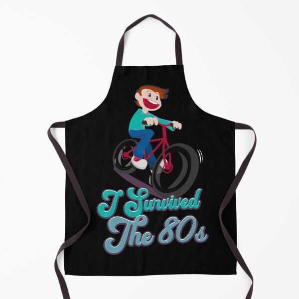 Item preview, I Survived 80's Retro Aesthetics, Joyful Boy on Bike designed and sold by RetroXpressions.