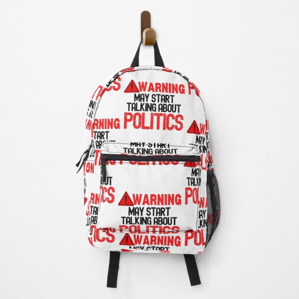 Item preview, Warning, May start talking about politics funny political satire designed and sold by Inspo-Tees.