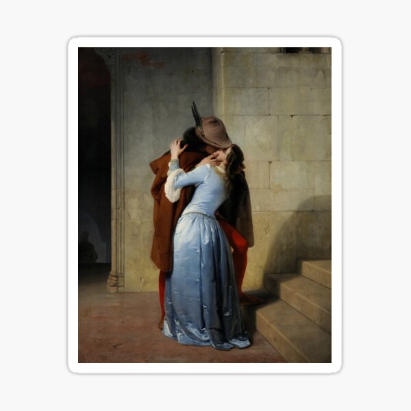 Francesco Hayez - The Kiss (Il Bacio), Romanticism Sticker
