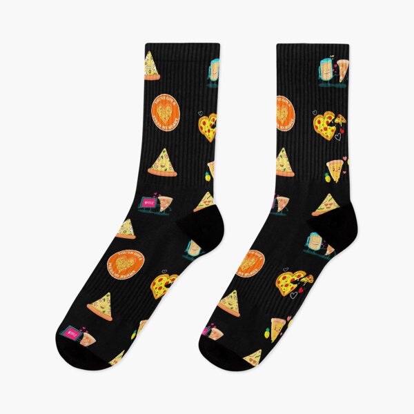 Item preview, Foodies Exist For Pizza Date Night – Cute Pepperoni Cheese Sticker Pack designed and sold by The Green Corner.