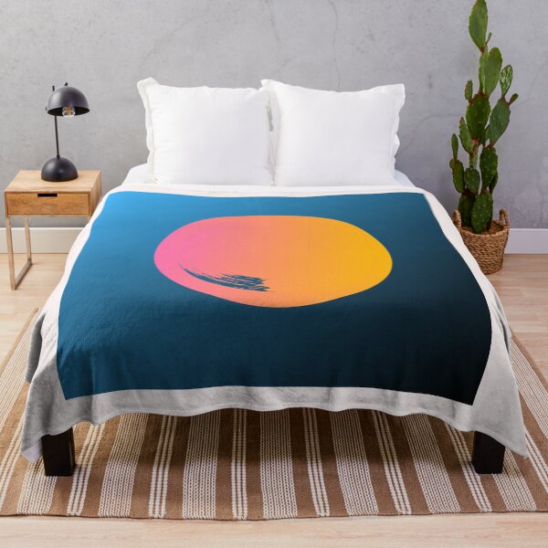 Item preview, Pink To Orange Circle Blue Background designed and sold by dino8.
