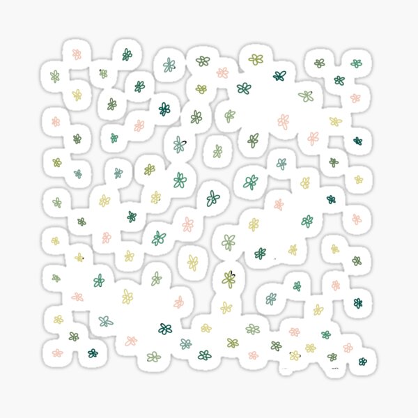 Cute Petite Flower Pattern Sticker