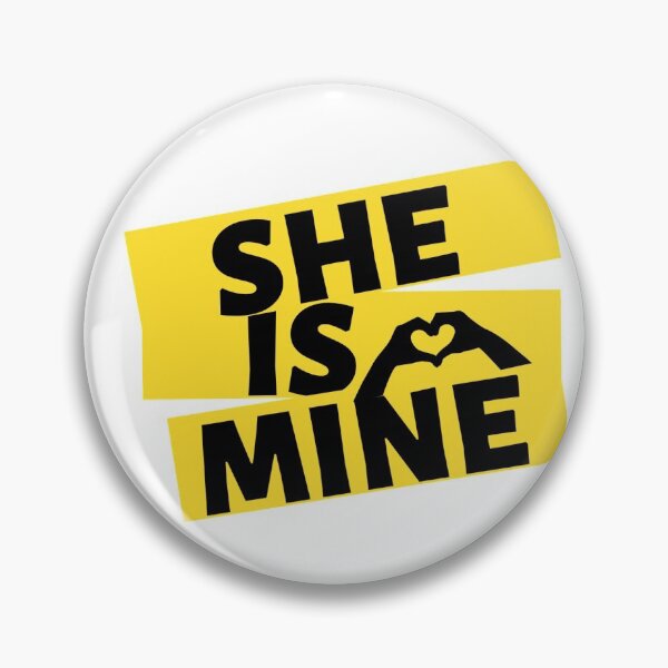 Item preview, She is mine Sticker - love quote designed and sold by Beautifulpaint.