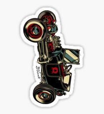 ALTE SCHULE KUSTOM AUTO Sticker