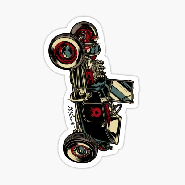 OLD SCHOOL KUSTOM CAR Sticker