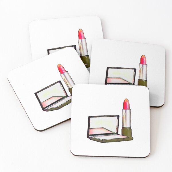 Item preview, Lipstick and Blush Illustration  designed and sold by hellostickies.