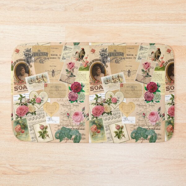 Item preview, VINTAGE HEART COLLAGE designed and sold by Heidi Baldwin.
