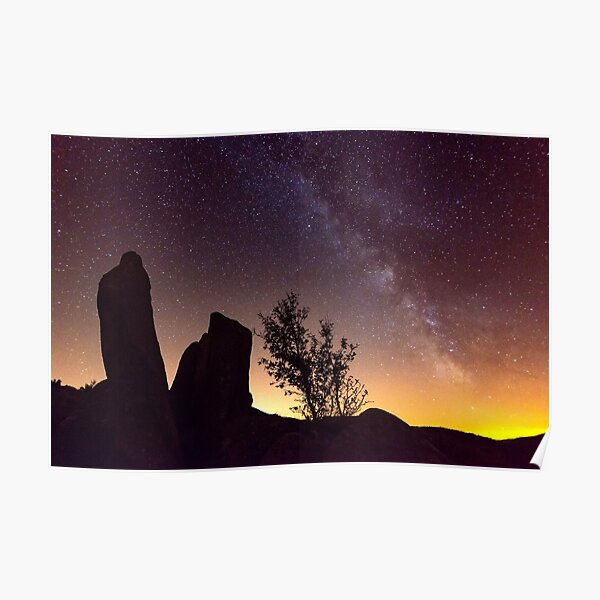 Steinberg rocks and the Milky Way Poster