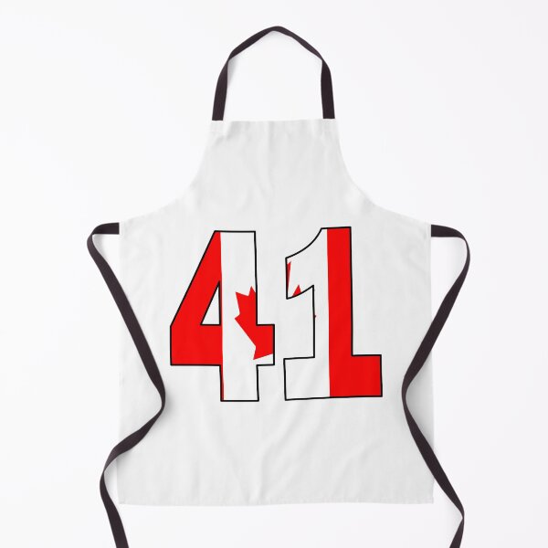 Item preview, Number 41 with Canadian flag on the background designed and sold by AllShirts21.