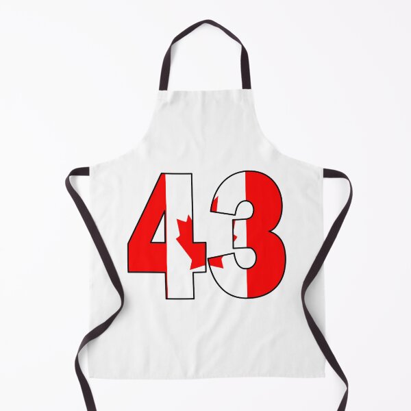 Item preview, Number 43 with Canadian flag on the background designed and sold by AllShirts21.
