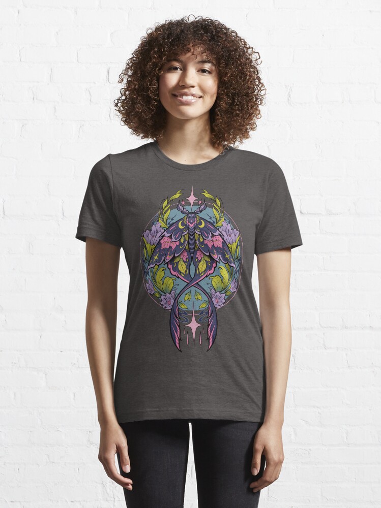 Alternate view of Floral Moth Essential T-Shirt