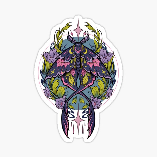 Item preview, Floral Moth  designed and sold by Peregrine  Jazmin.