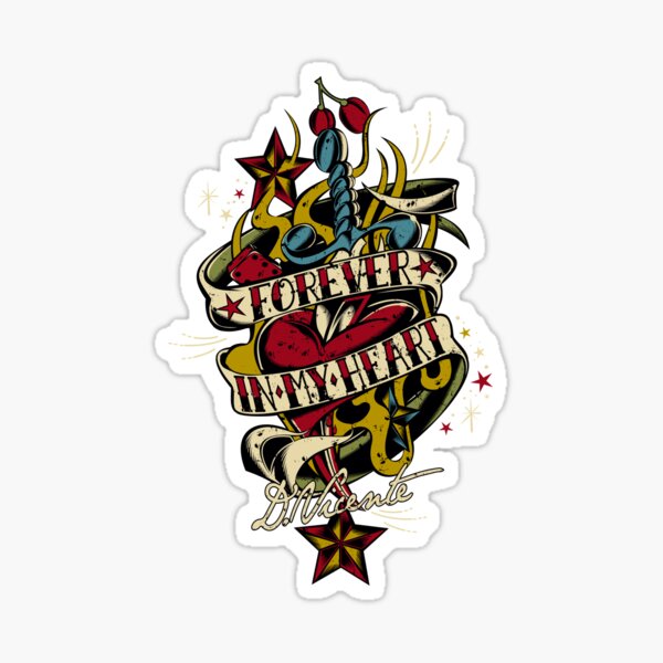 FOREVER IN MY HEART Sticker
