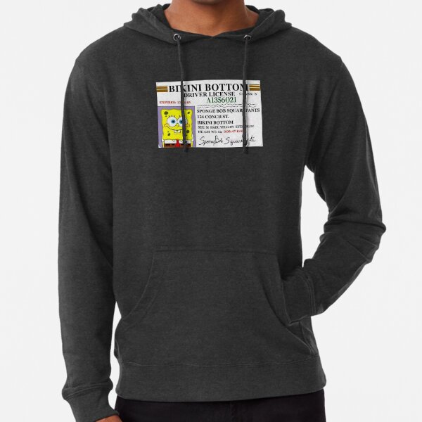 spongebob moletom com capuz driver's license