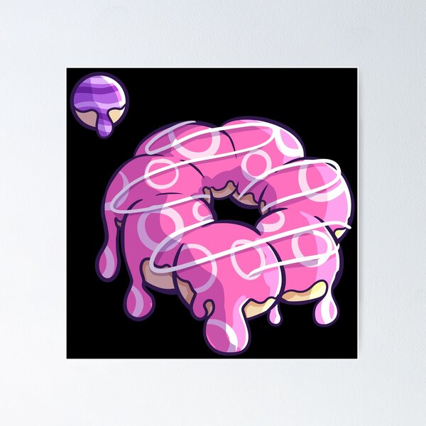 Item preview, Drip Galaxy - Love Donuts Dripping Pink Planet and Munchkin Moon designed and sold by DonutShirts.