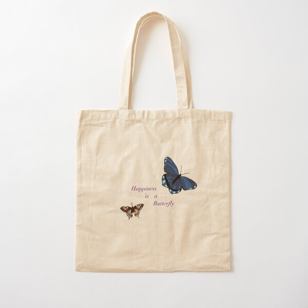 Happiness is a Butterfly  Cotton Tote Bag