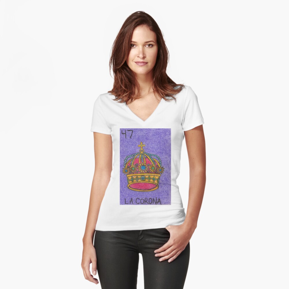 Item preview, Fitted V-Neck T-Shirt designed and sold by d33universe.