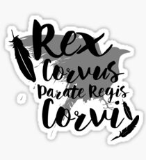 Pegatina Hacer camino para el rey del cuervo