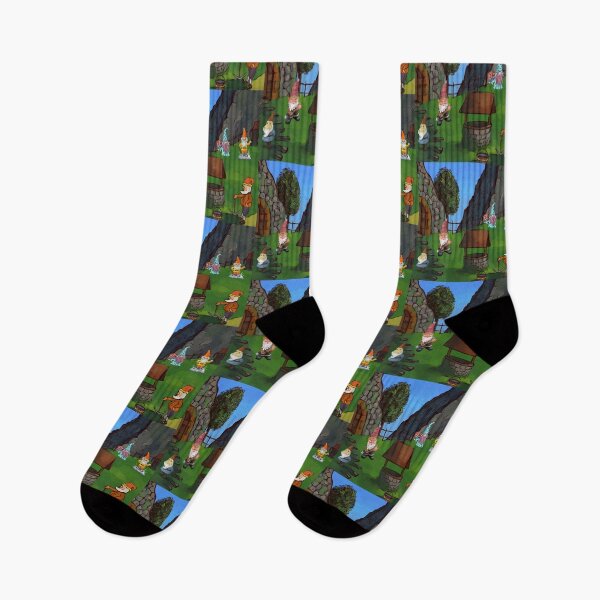 Item preview, Happy Working Gnomes in Their Garden designed and sold by WildingClan.