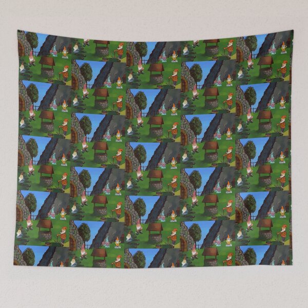 Item preview, Happy Working Gnomes in Their Garden designed and sold by WildingClan.