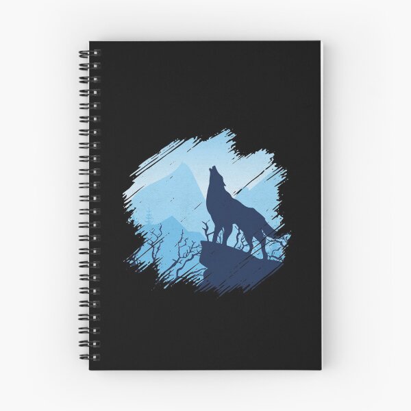 Item preview, Vintage Howling Wolf on the Mountain Cliff designed and sold by aMortalArtist.