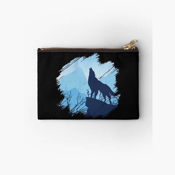 Item preview, Vintage Howling Wolf on the Mountain Cliff designed and sold by aMortalArtist.