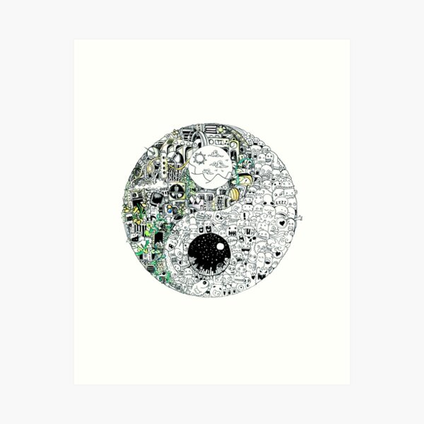 Vista previa del artículo con la obra «Ying Yang», diseñado y vendido por Rajarshi Goswami.