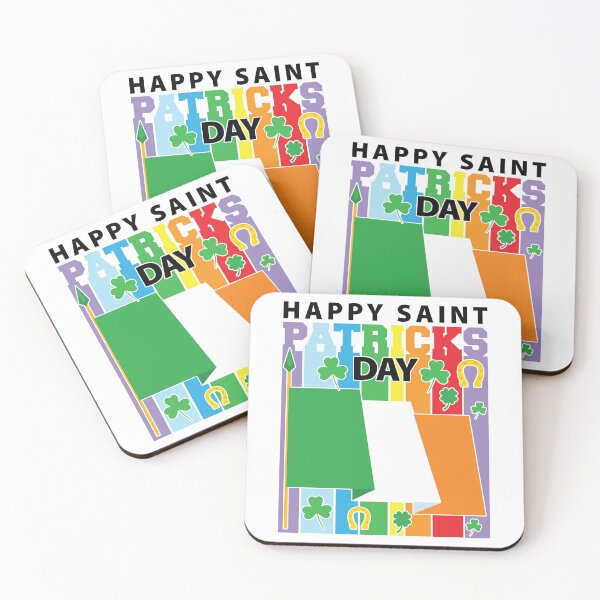 Item preview, Happy Saint Patrick's Day Ireland Flag designed and sold by GravitiTees.