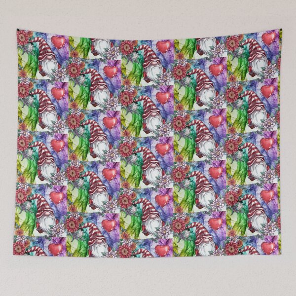 Item preview, Love and Flowers Fun Gnome Design, designed and sold by WildingClan.