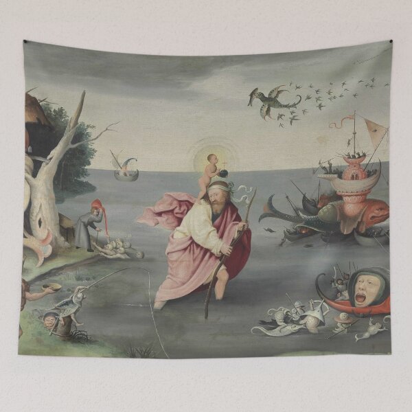 Item preview, Hieronymus Bosch Saint Christopher Carrying the Christ Child designed and sold by emidye20.