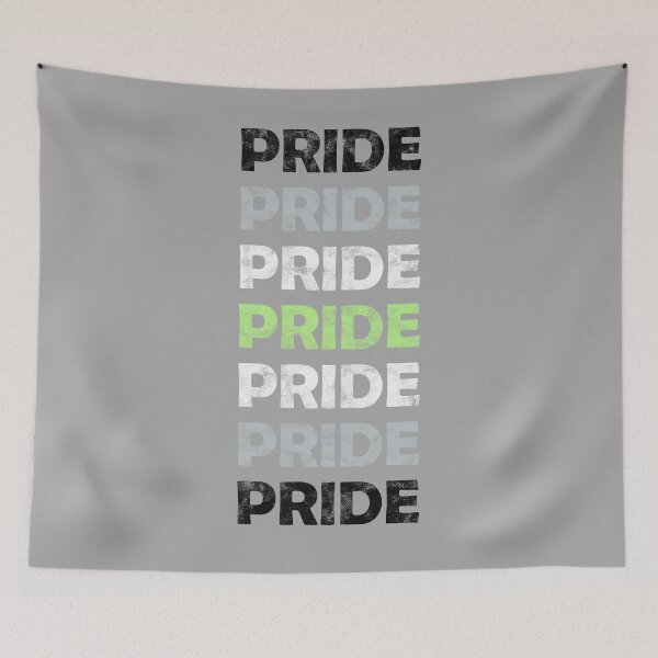 Item preview, Agender Pride Flag Repeating Distressed Text designed and sold by Bumblefuzzies.