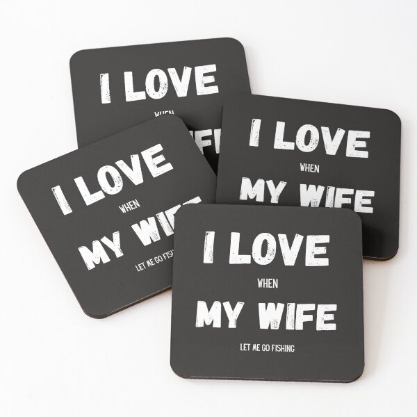 Item preview, I love my wife (Fishing) designed and sold by Learntobeamom.
