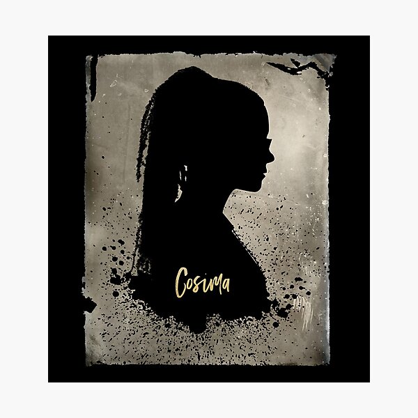 Cosima's Silhouette with Her Name, Orphan Black Photographic Print