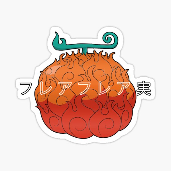 Flame Flame Fruit - Mera Mera No Mi - Sticker