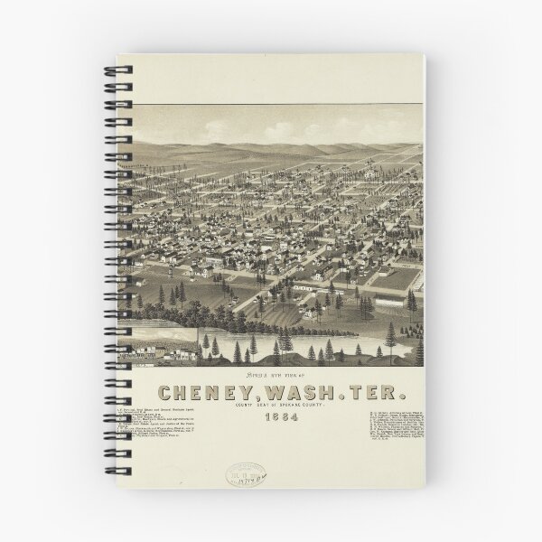 Item preview, Cheney, Washington (1884) designed and sold by allhistory.