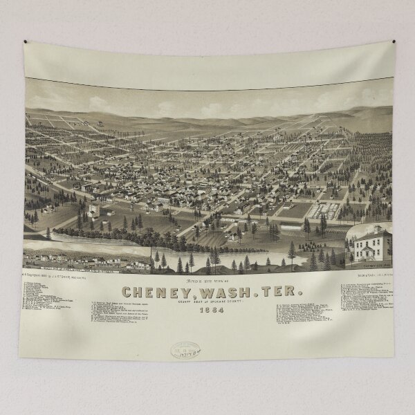 Item preview, Cheney, Washington (1884) designed and sold by allhistory.