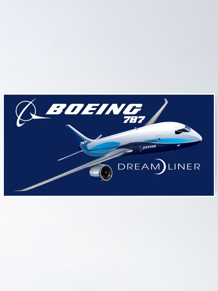 ボーイング787 Boeing 787 Dreamliner 非売品ポスター-