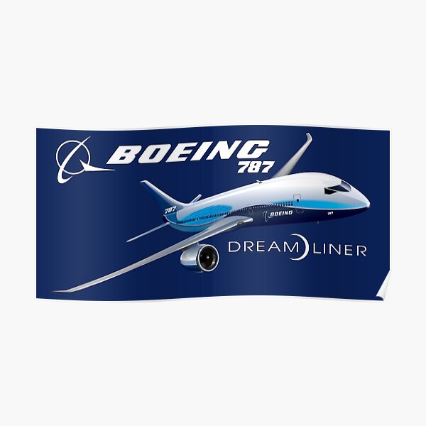 Boeing 787 Dreamliner Poster