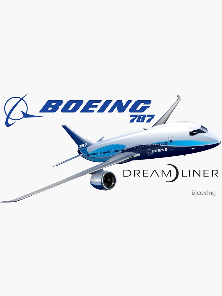 2.75'' 1 PC Boeing 787 Sticker About 7 cm 