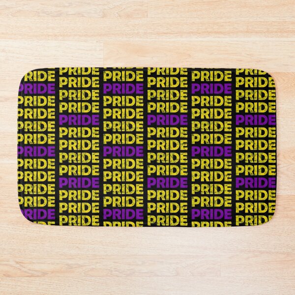 Item preview, Intersex Pride Flag Colors Repeating Distressed Text Design designed and sold by Bumblefuzzies.