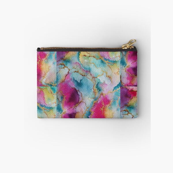 Item preview, Teal and Fuchsia Electrified With Gold designed and sold by Reneesodyssey.