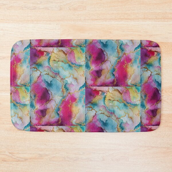 Item preview, Teal and Fuchsia Electrified With Gold designed and sold by Reneesodyssey.