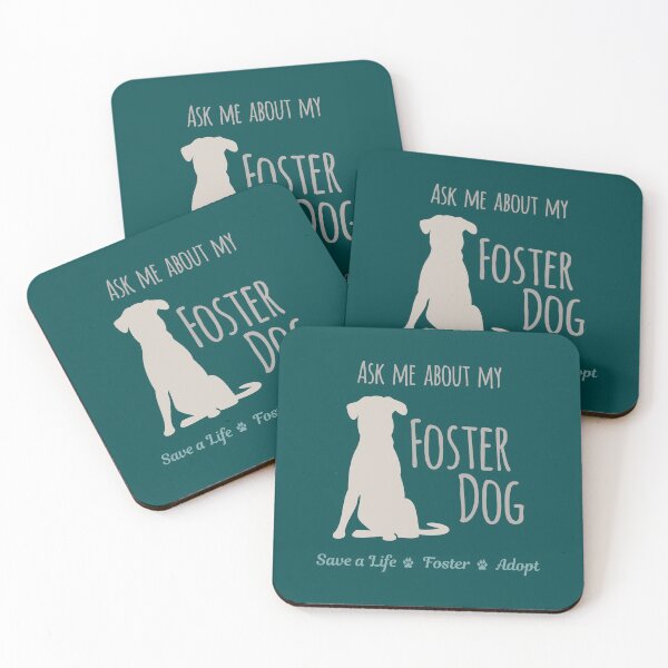 Item preview, Ask Me About My Foster Dog Tan/Green Palette designed and sold by MSwiftDesigns.