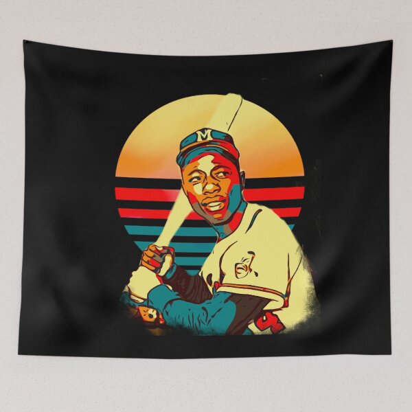 Item preview, Hammering Hank Aaron, gift for baseball fan, future baseball player designed and sold by mwebba2005.