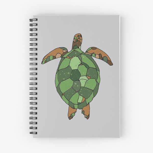 Item preview, minimalistic green ocean sea turtle swimming illustration designed and sold by The Red Shop.