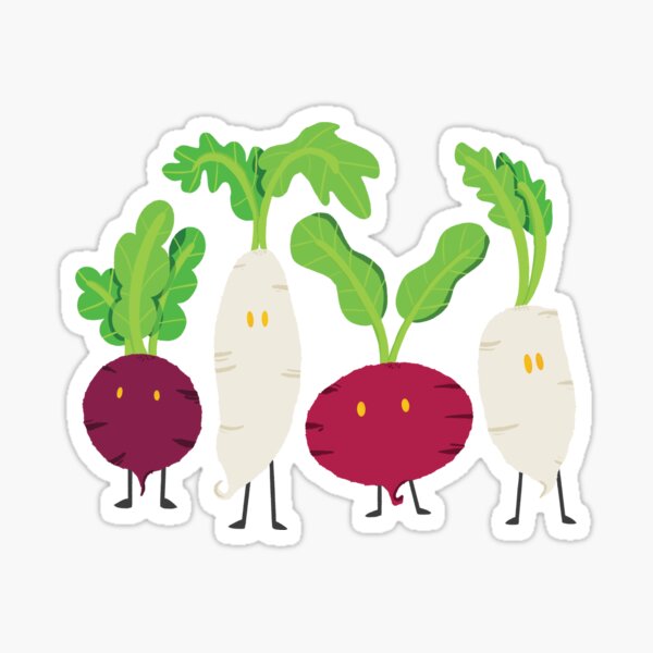 The Radish Crew Sticker