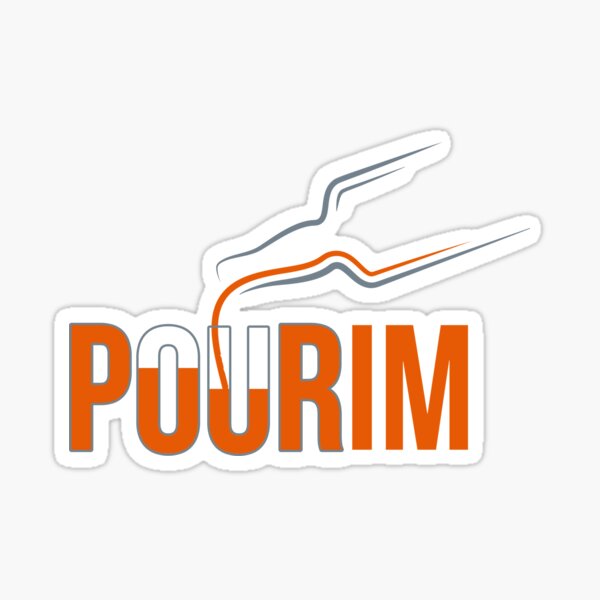 Pourim Purim Pouring Jewish Holidays Sticker By We Thepixels Redbubble