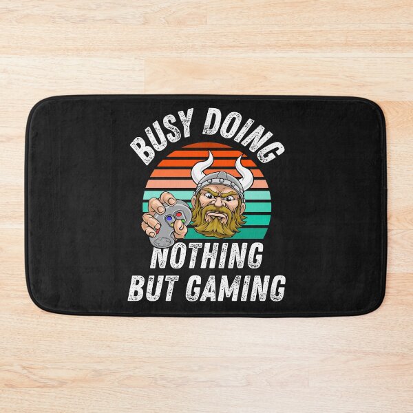Item preview, Busy Doing Nothing but Gaming Funny Viking Head Gamer Novelty Gift designed and sold by Marathon-Runner.