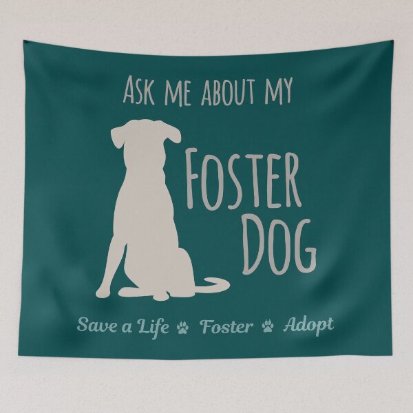 Item preview, Ask Me About My Foster Dog Tan/Green Palette designed and sold by MSwiftDesigns.