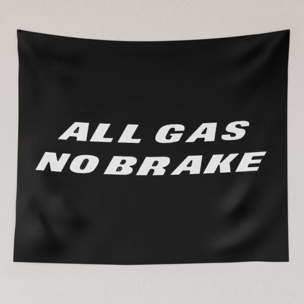 Item preview, Jets All Gas No Brake Black designed and sold by Gang Green Gear.